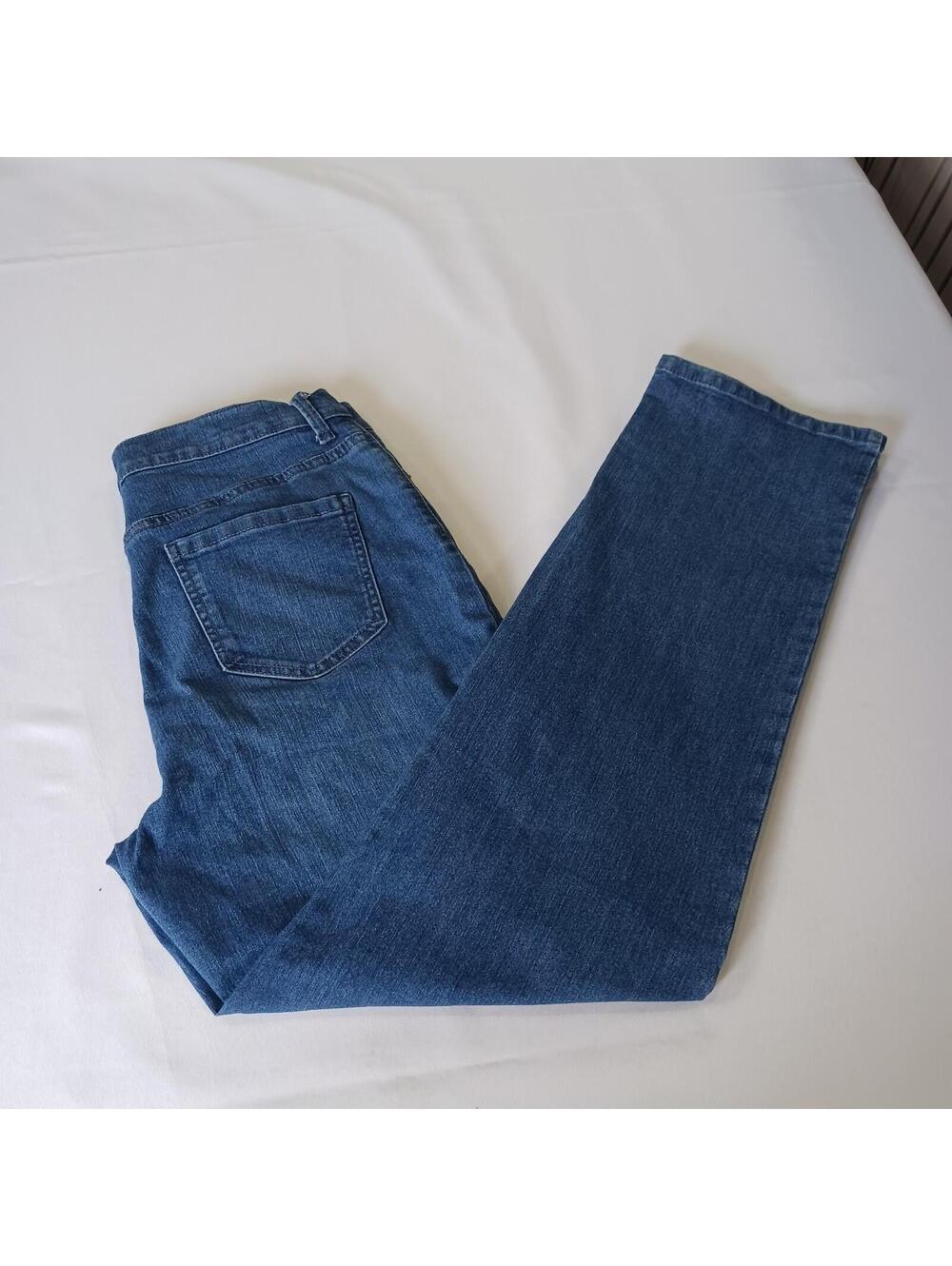 Gloria Vanderbilt Amanda Women's Blue Cotton Blend Denim Jeans Size 12 (30×30.5) - Picture 2 of 16